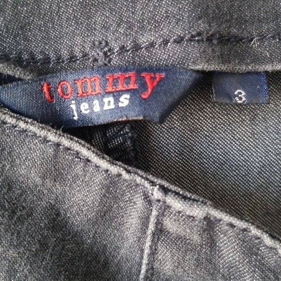 Tommy Hilfiger vintage dark blue stretchy shorts with lace up sides. Size 3 - Picture 5 of 6